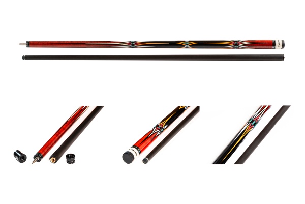 Кий / пирамида 2-pc "Winner Carbon 018" (черно-коричневый)