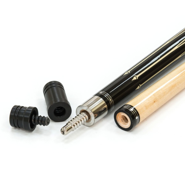 Кий / пул 2-pc "Classic Speed-1" (черный) с оплеткой ирландский лен