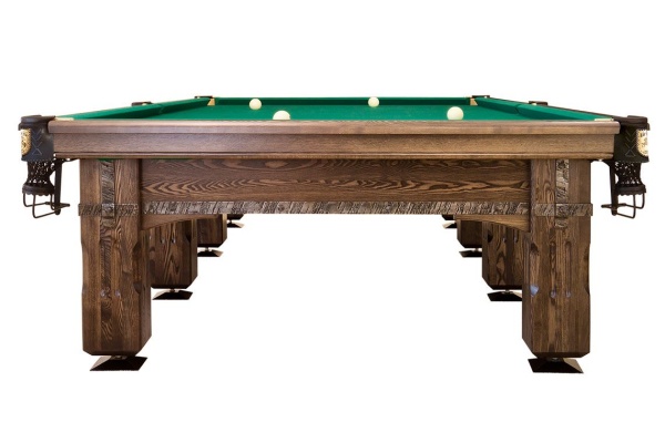 Бильярдный стол для русской пирамиды "Витязь-Премиум" (12 футов, дуб, сланец 45мм)