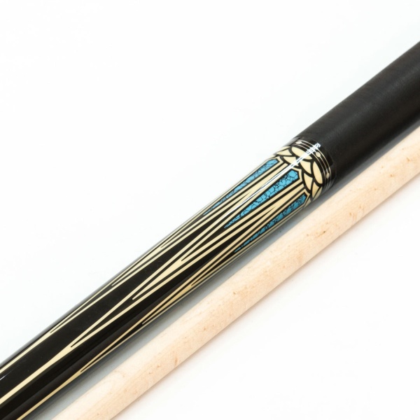 Кий / пул 2-pc "Classic Speed-1" (черный) с оплеткой ирландский лен