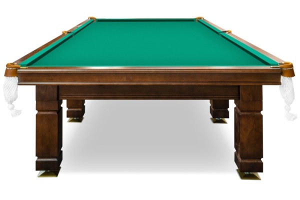 Бильярдный стол для русской пирамиды "Hardy" (12 футов, сланец 25мм) коричневый, борт ясень