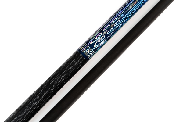 Кий для пула "Winner Carbon - 001" (черно-синий) оплетка натур