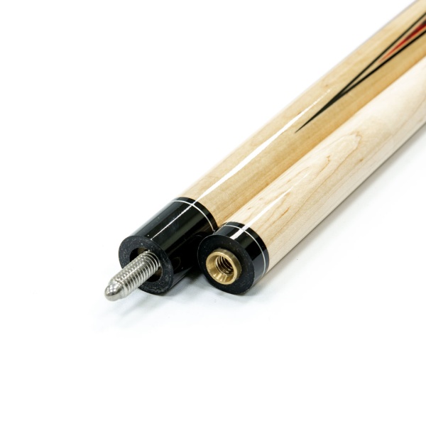 Кий для пула 2-pc "Classic Champion A-6" (черно-натуральный) с оплеткой ирла