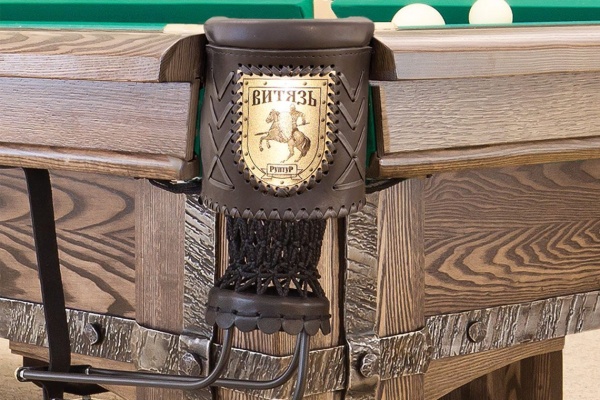 Бильярдный стол для пула "Витязь-Премиум" (9 футов, дуб, сланец 25мм)