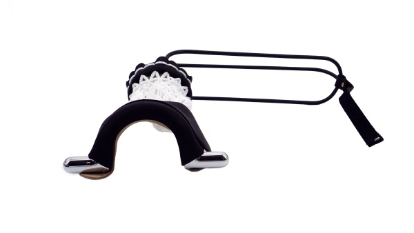 Комплект луз с выкатом RU-06-П, скоба - хром (лен, черная кожа, комбинированная) плетенка