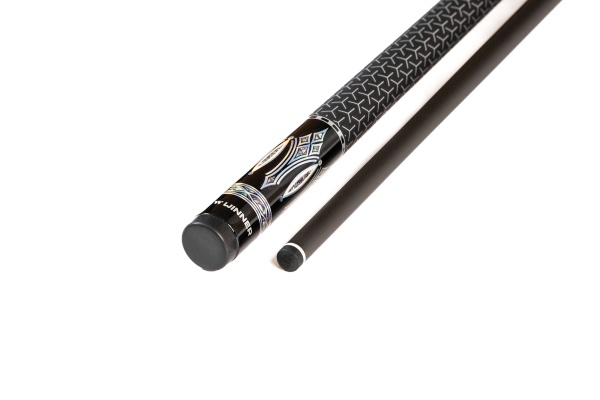 Кий / пирамида 2-pc "Winner Carbon 003" (черно-серая) тактильная оплетка